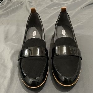 Black work appropriate Dr.Scholl slip ons.